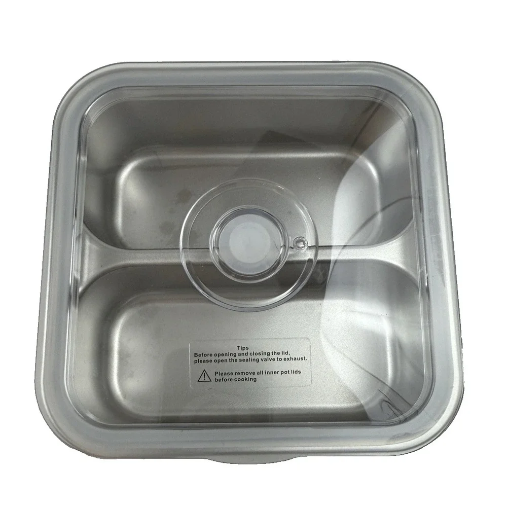 Electric Lunch Box Red by Kitchen HQ with Vacuum Sealed Trays TESTED and WORKING